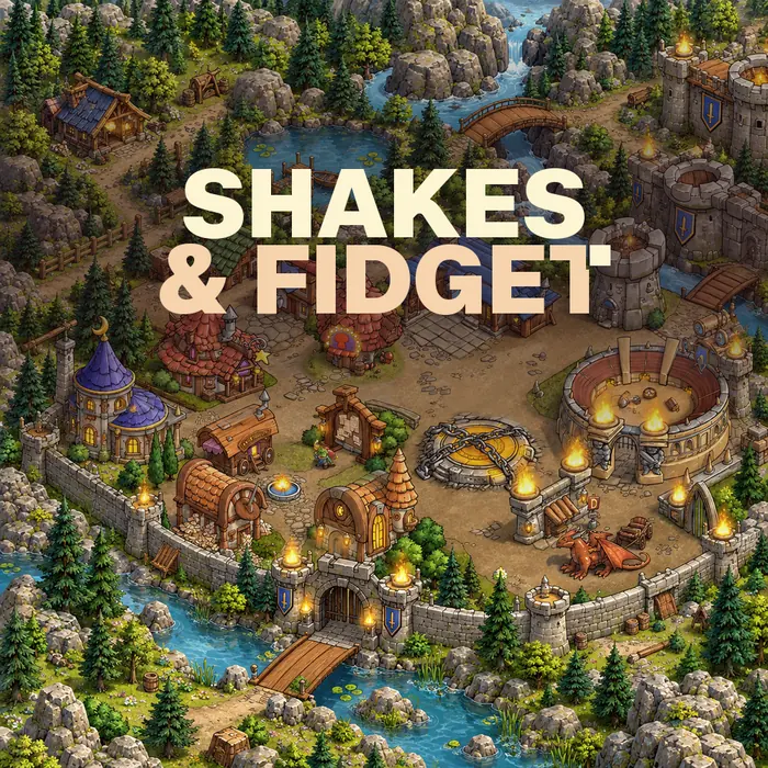 Befestigte Stadt mit Arena aus Shakes & Fidget