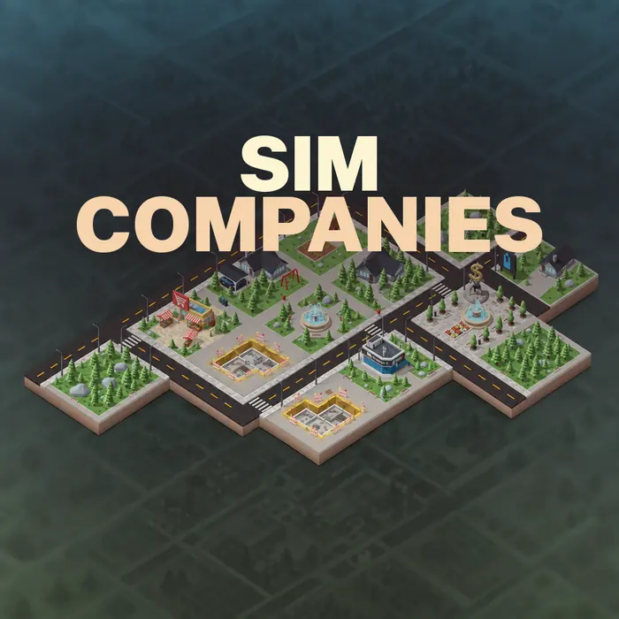 Firmengelände auf Stadtplatten aus Sim Companies